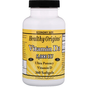 healthy origins d3-vitamin gélkapszula 5000 ne